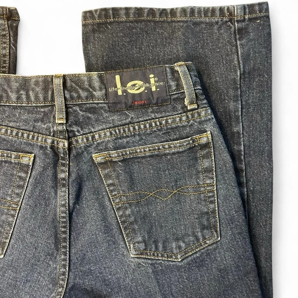 Vintage LEI Bootcut Flare Jeans – Size 9 | Dark Wash | High Rise | Y2K 90s